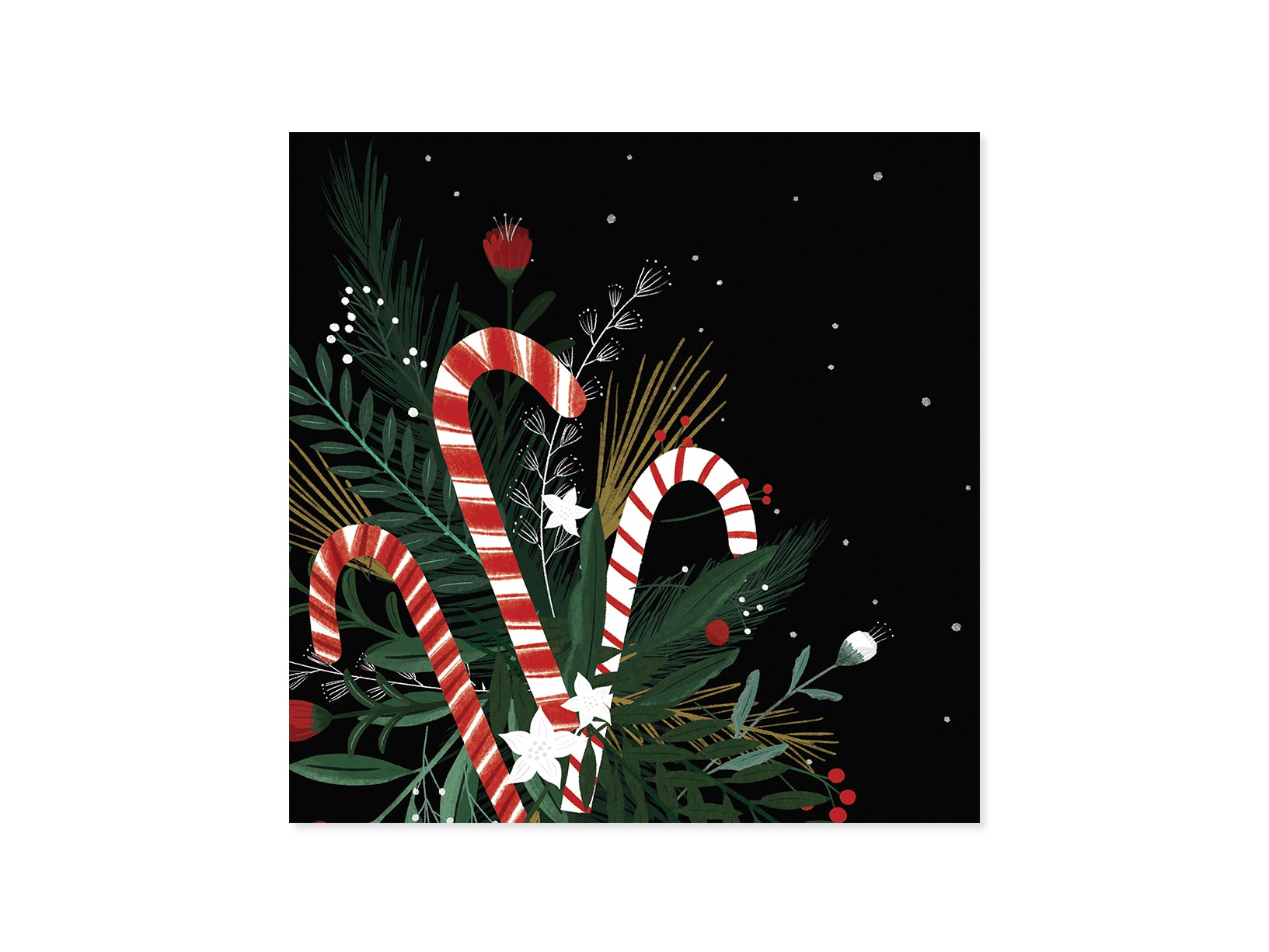 Candy Cane Bouquet Treasures Pop-up Card