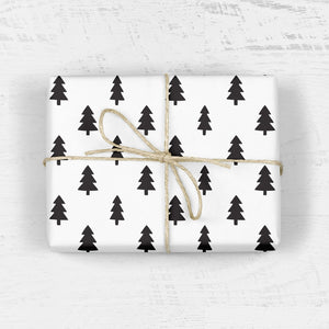Christmas Trees Gift Wrap (Roll of 3 sheets)