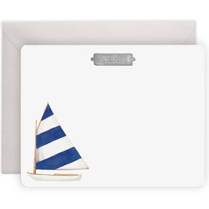 S/S Thanks Sailboat Flat Notes (set of 8)