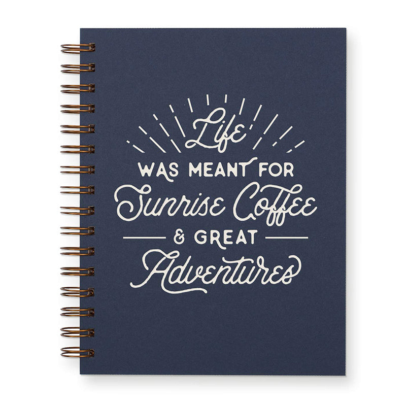 Sunrise Coffee Journal - Deep Blue