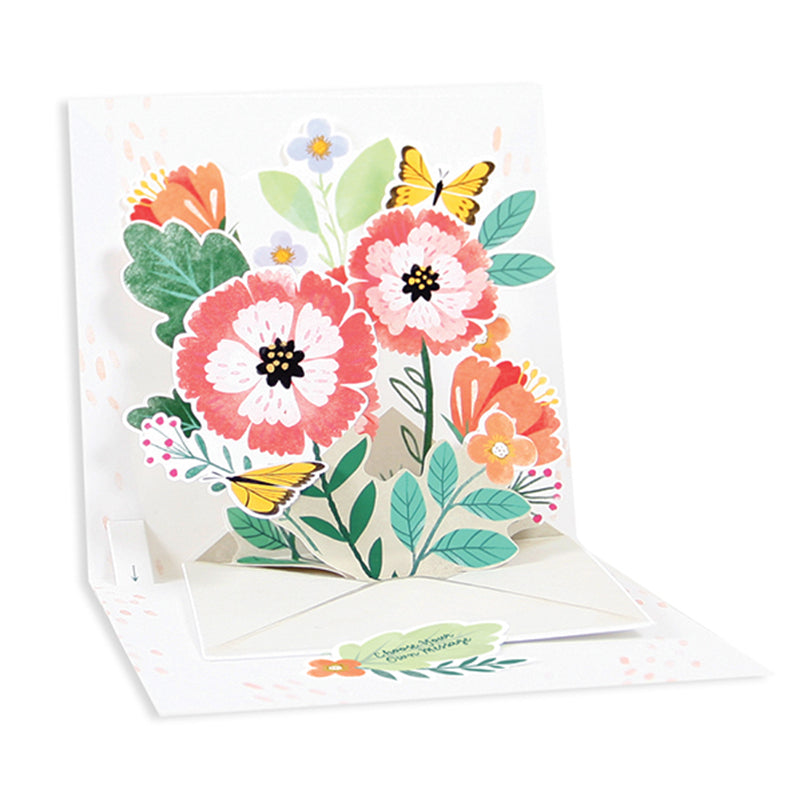 Floral Envelope Treasures Pop-up Card
