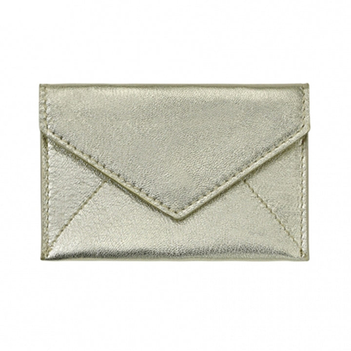 Mini Envelope/Business Card Holder - White Gold