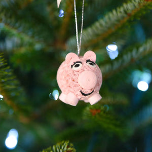 Quilled Smiling Pig Ornament