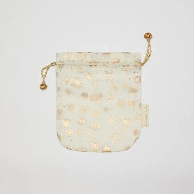 Fabric Gift Bag - Gold Frost