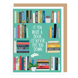Bookshelf Anniversary Card