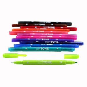 TwinTone Marker Set - Brights (12 Pack)