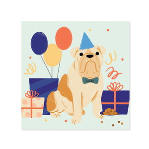 Woof Party Treasures Light-up Pop-up Card