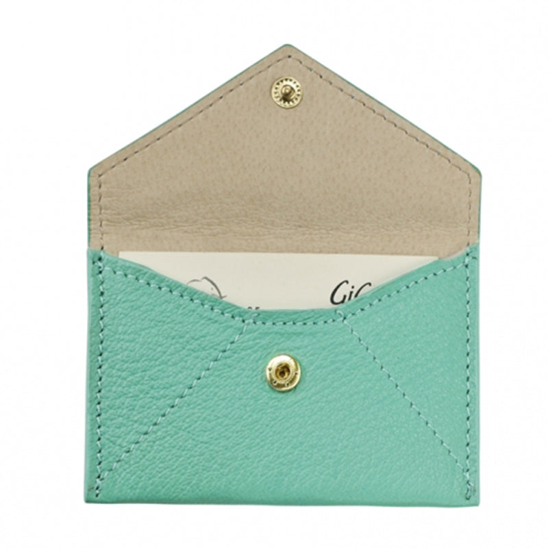 Mini Envelope/Business Card Holder - Robin's Egg Blue