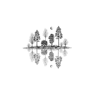 Tree Reflections Art Print - 8" x 10"