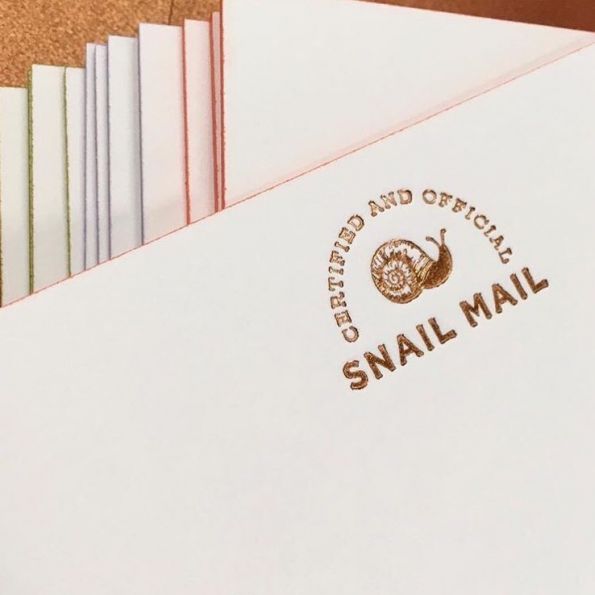 Snail Mail Edge Painted Noteboards - Sorbet, Lilac & Pear
