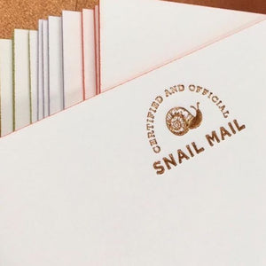 Snail Mail Edge Painted Noteboards - Sorbet, Lilac & Pear