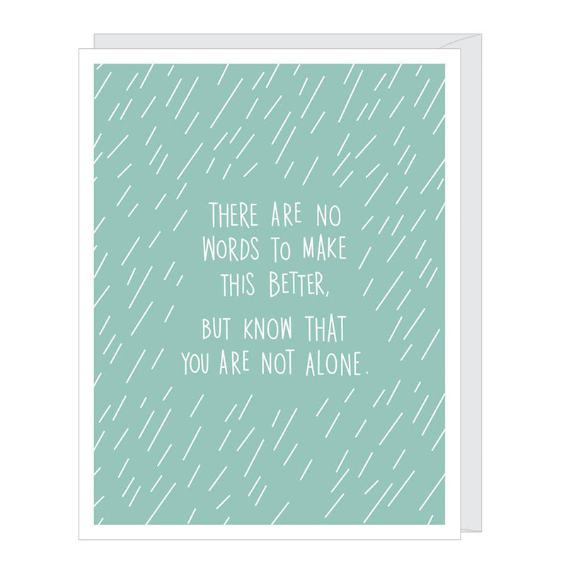 Falling Rain Sympathy Card