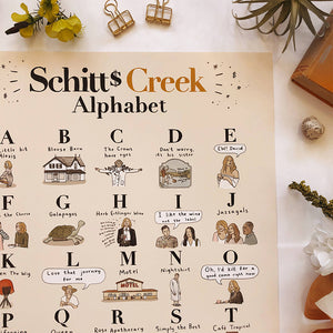 Schitt's Creek Alphabet Poster