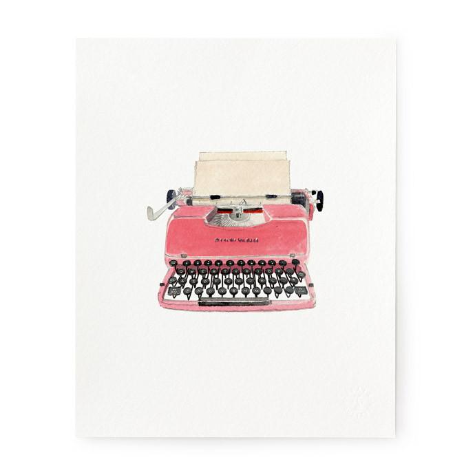 Retro Typewriter Art Print
