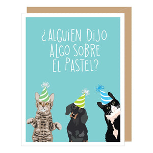 Spanish Something About Cake Birthday Card