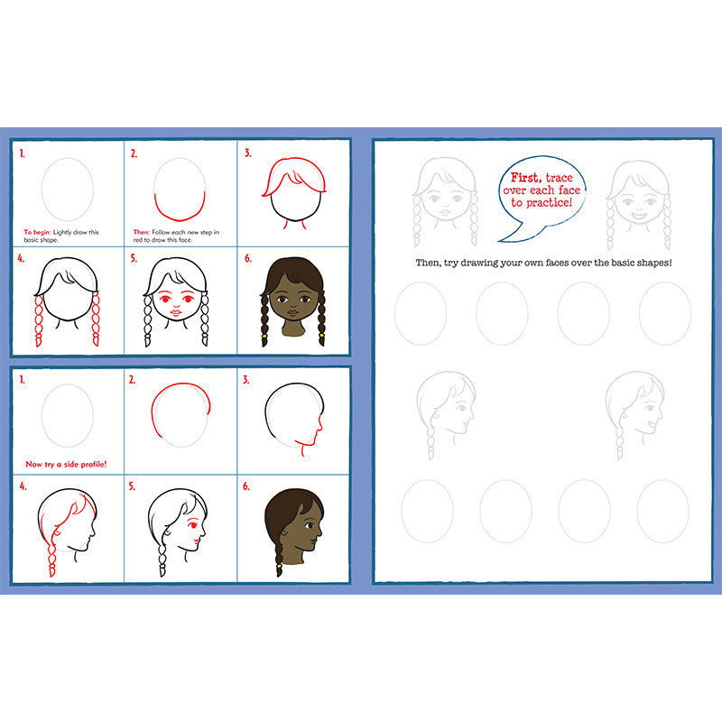 How To Draw Facial Features Worksheet