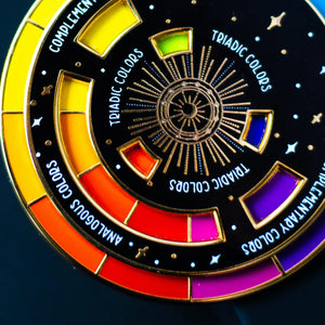 Color Wheel Interactive Enamel Pin