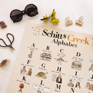 Schitt's Creek Alphabet Poster