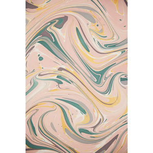 Hand Marbled Gift Wrap Sheets - Rose Quartz (Roll)