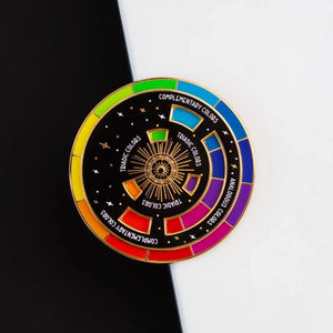 Color Wheel Interactive Enamel Pin