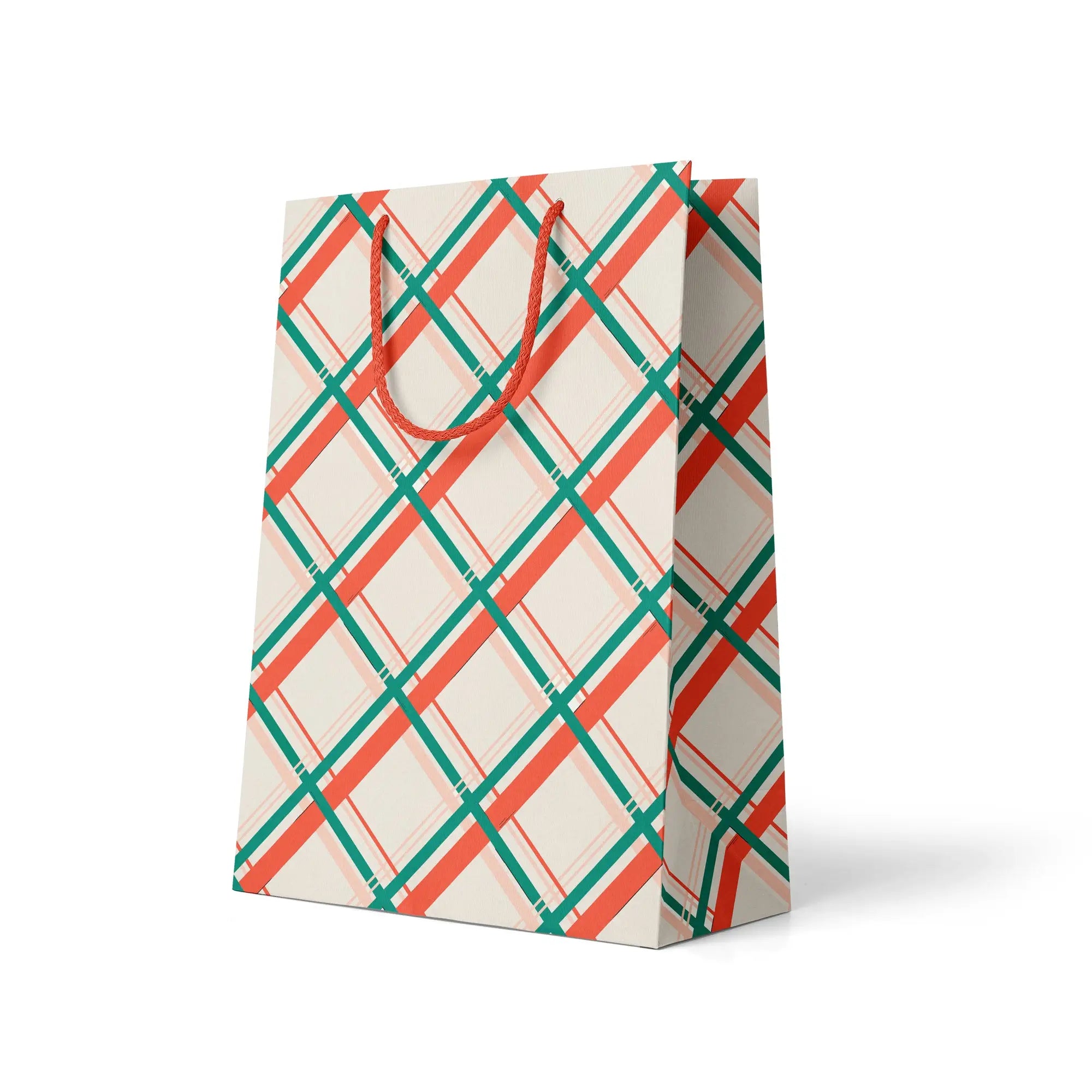 Holiday Plaid Gift Bag