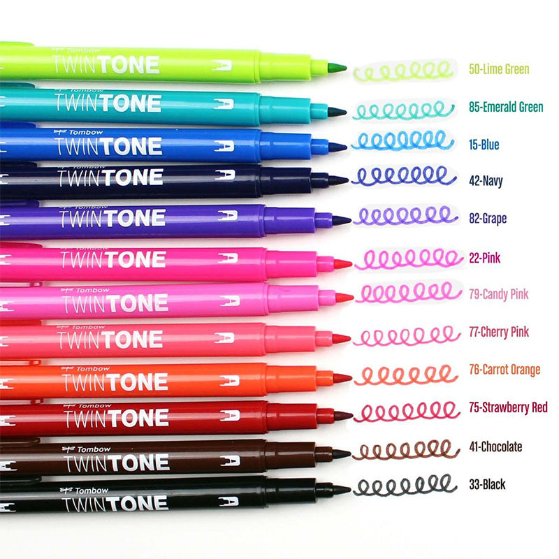 TwinTone Marker Set - Brights (12 Pack)