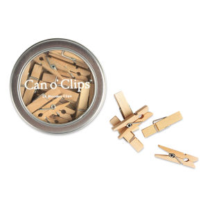 Can O' Clips - Mini Wooden Clips – Hitchcock Paper Co.