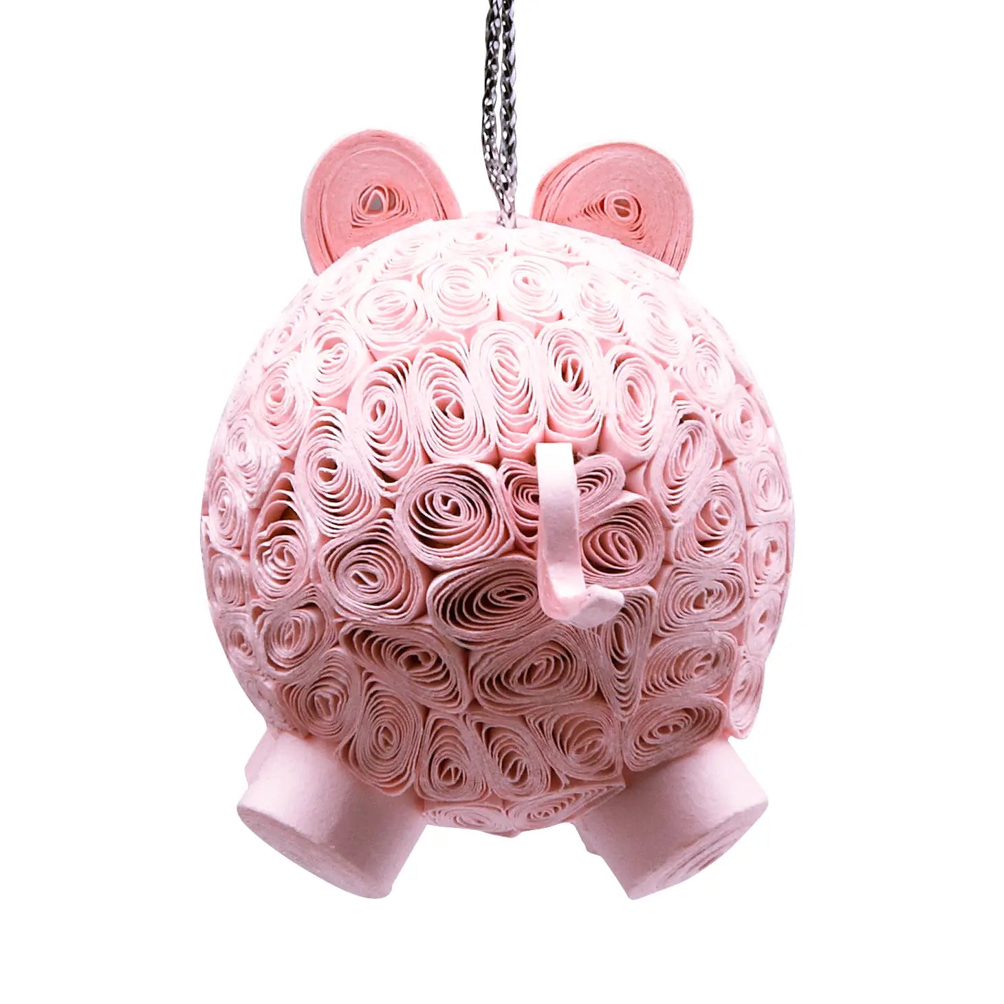 Quilled Smiling Pig Ornament