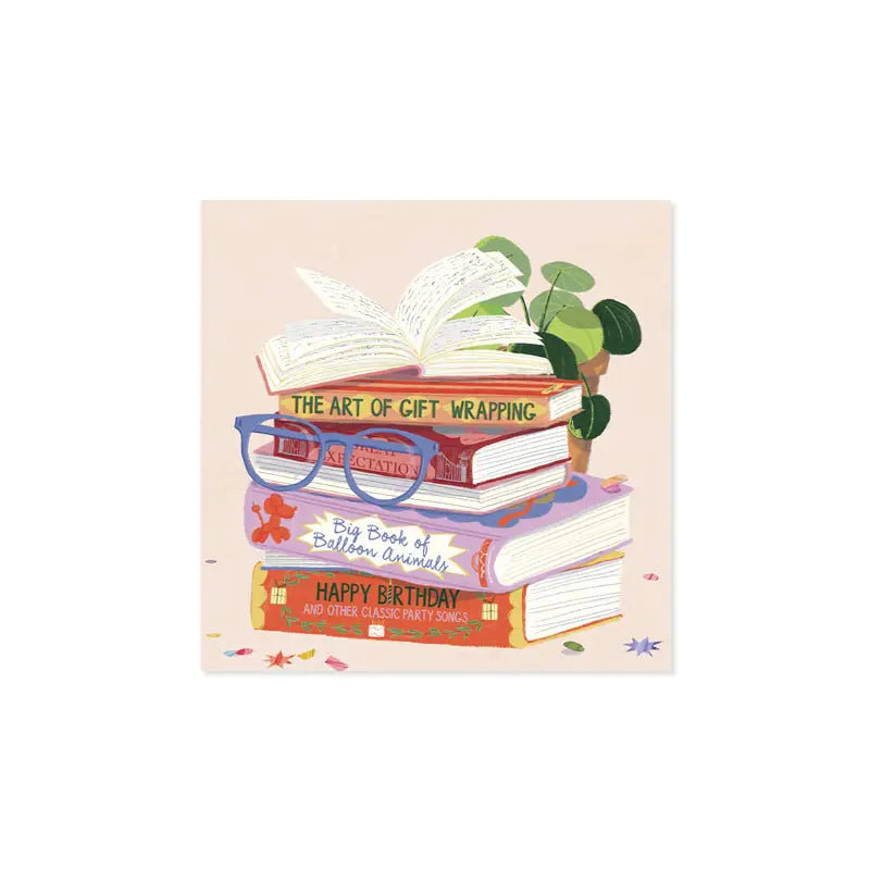 Literary Birthday Treasures Pop-up Card