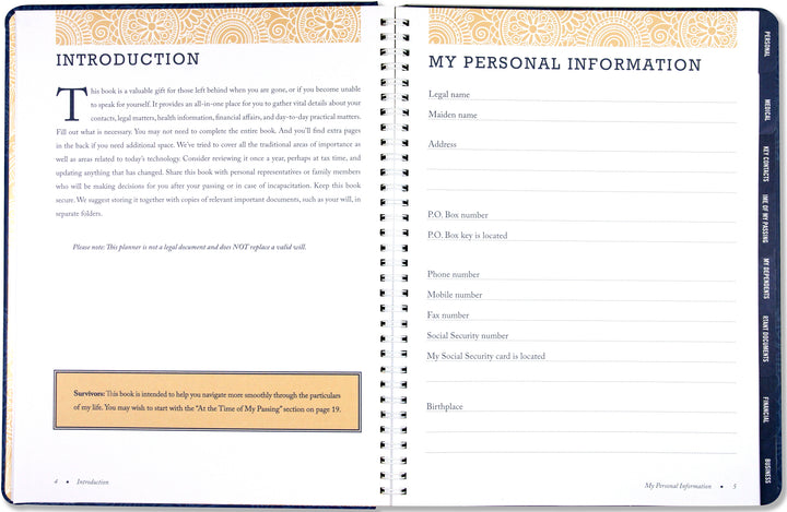 I'm Dead, Now What! Organization Notebook