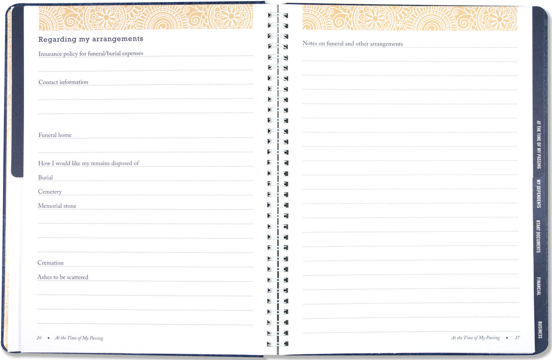 I'm Dead, Now What! Organization Notebook