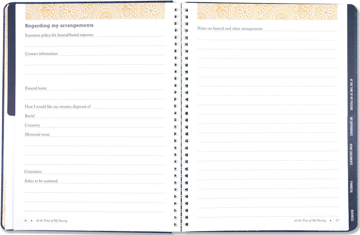 I'm Dead, Now What! Organization Notebook