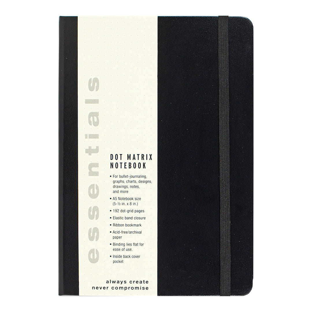 Essentials Dot Matrix Notebook, Large, A5 Size