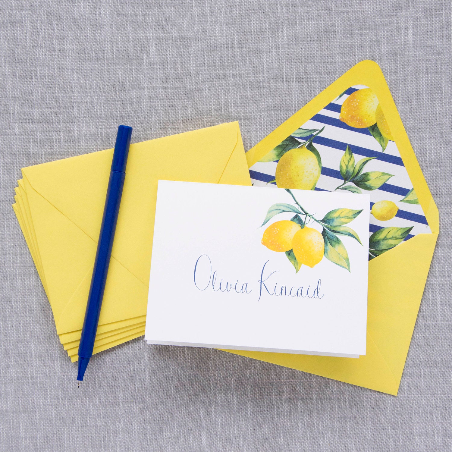 Folded Notecards - Lemon Sunshine 34
