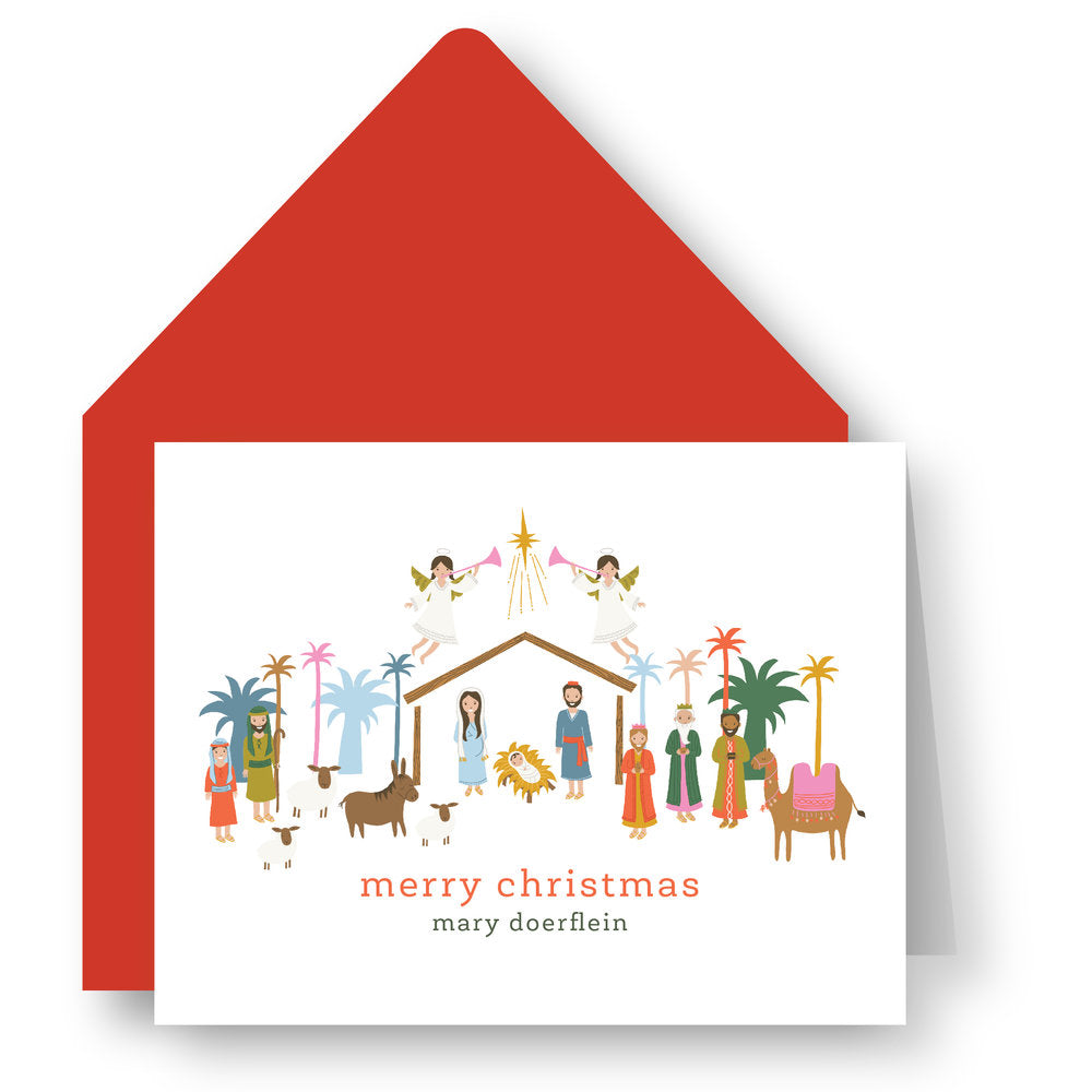 Folded Notecards - Christmas Nativity 84