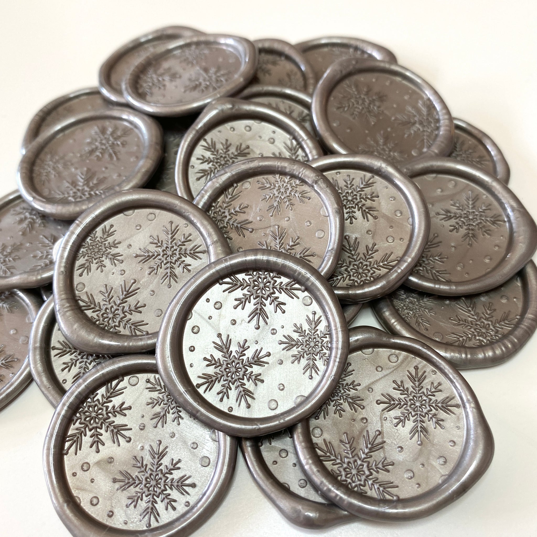 Snowflakes Wax Seals - Pack of 25