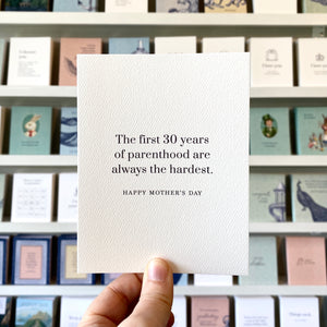 First 30 Years Mother's Day