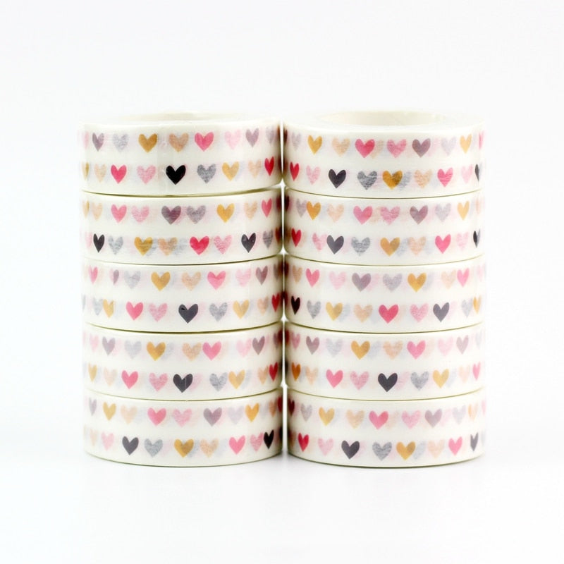 Colorful Hearts Washi