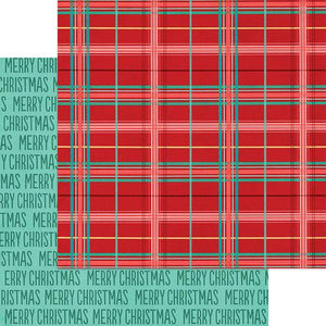 Jingle All The Way 12 x 12 Paper - Plaid Tidings