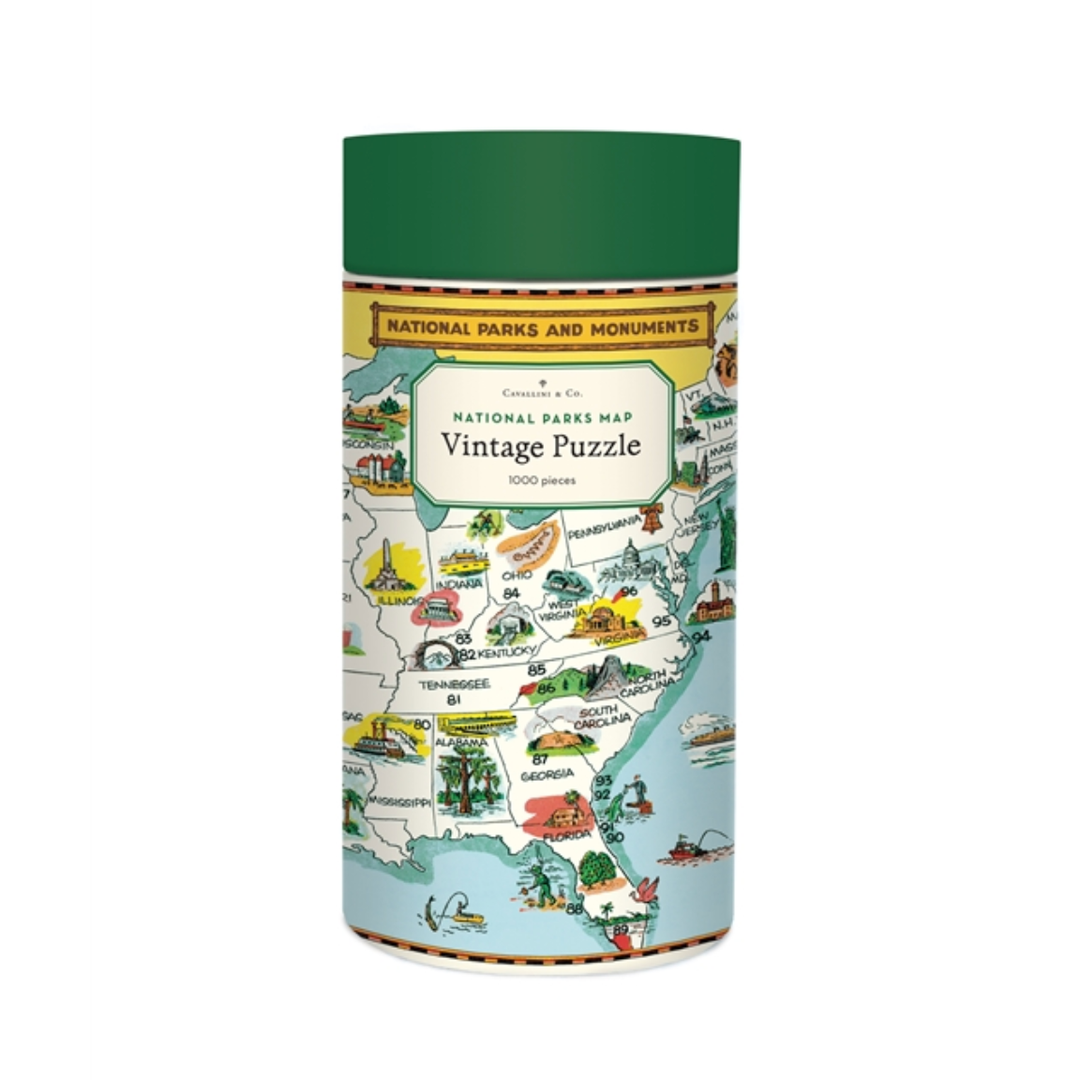 National Parks Map 1,000 Piece Puzzle