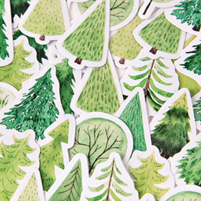 Tree Stickers - pack of 45