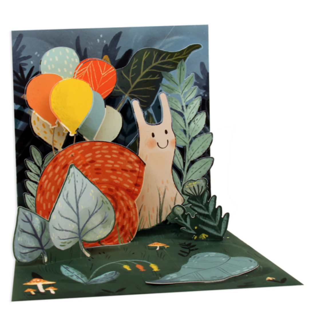 Snail Treasures Pop-up Card