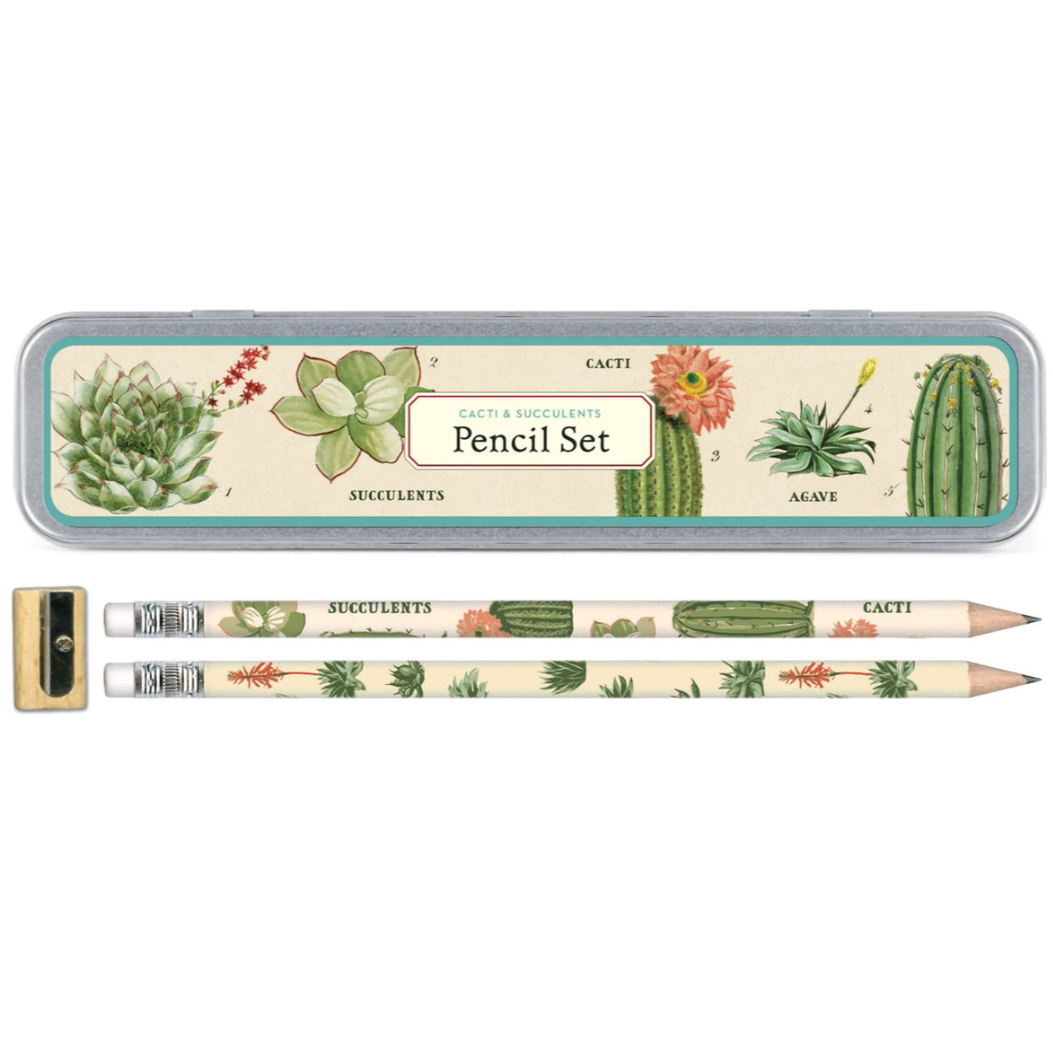 Succulents Pencil Set