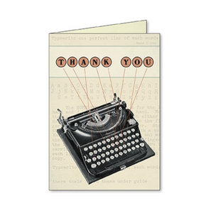 Thank You Typewriter Note Cards (Set of 8)