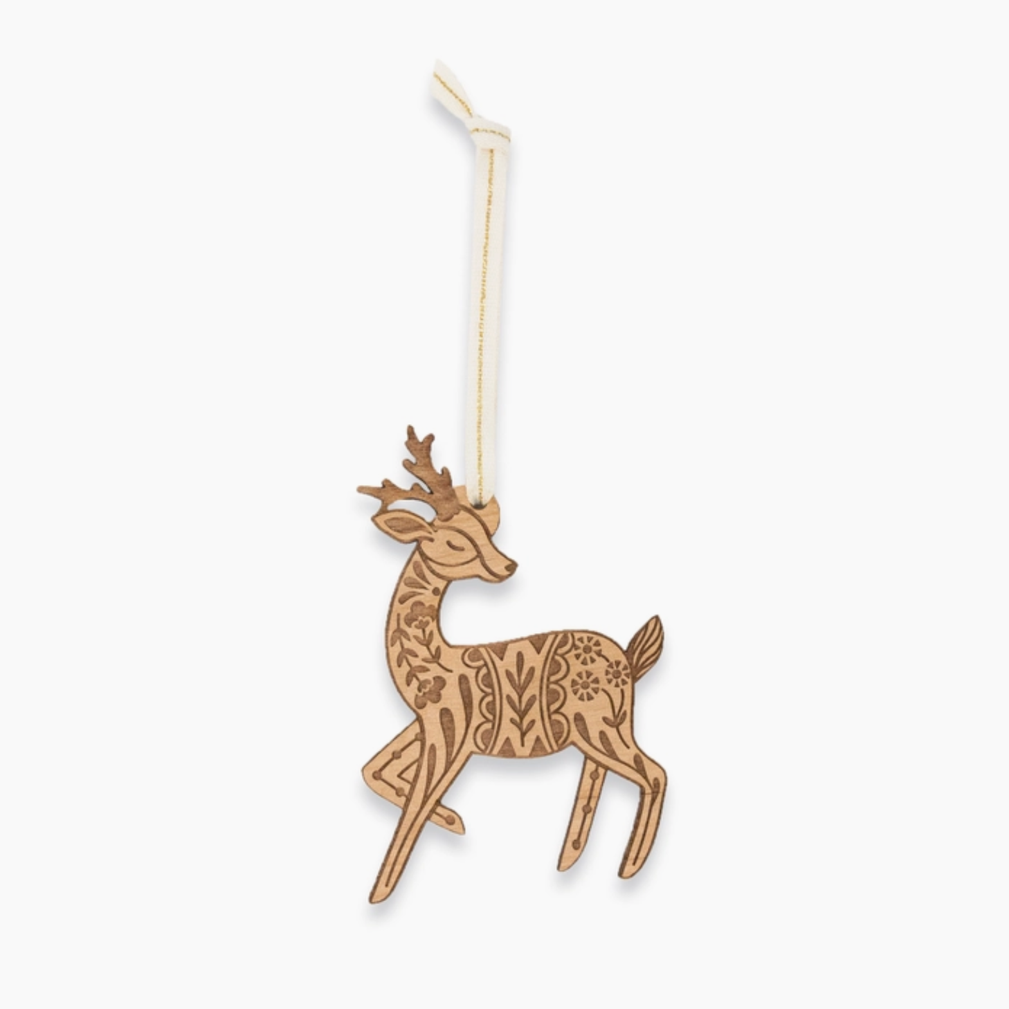 Deer Wood Ornament