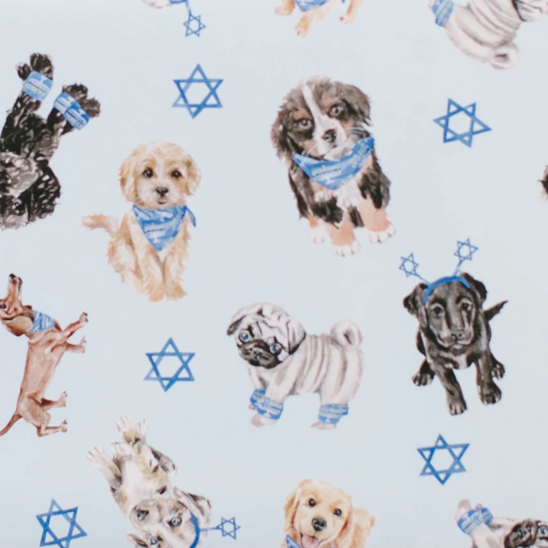 Hanukkah Puppy Dog Gift Wrap (Roll)