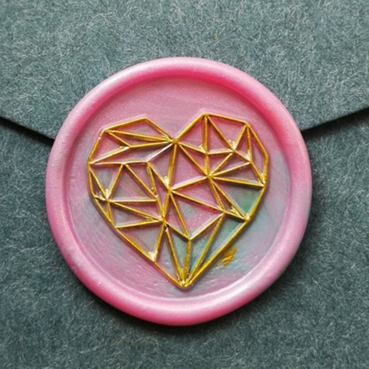 Wax Seal Stamp - Geometric Heart