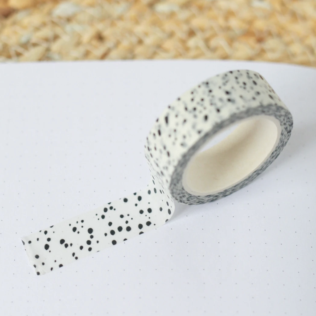 White Speckled Washi Tape