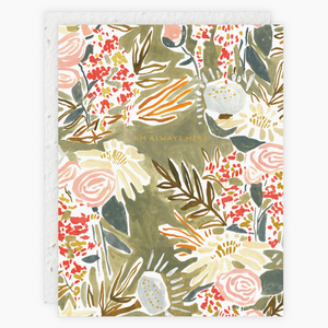 Gray Floral Card