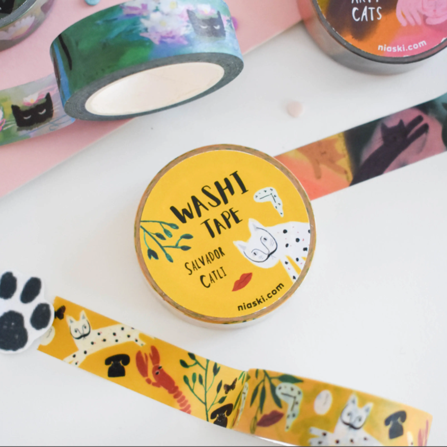 Salvador Catli Cat Washi Tape – Hitchcock Paper Co.